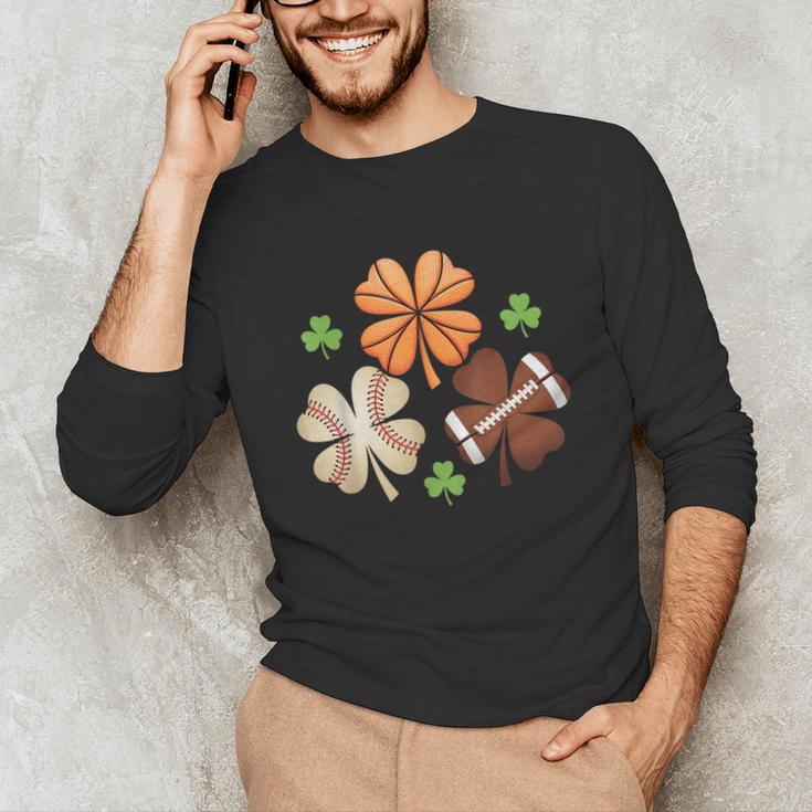 St Patricks Day Shamrock Basketball Baseball Irish Boys Men Unisex Long Sleeve T-Shirt St Patricks Day Shamrock Basketball Baseball Irish Boys Men Unisex Long Sleeve T-Shirt