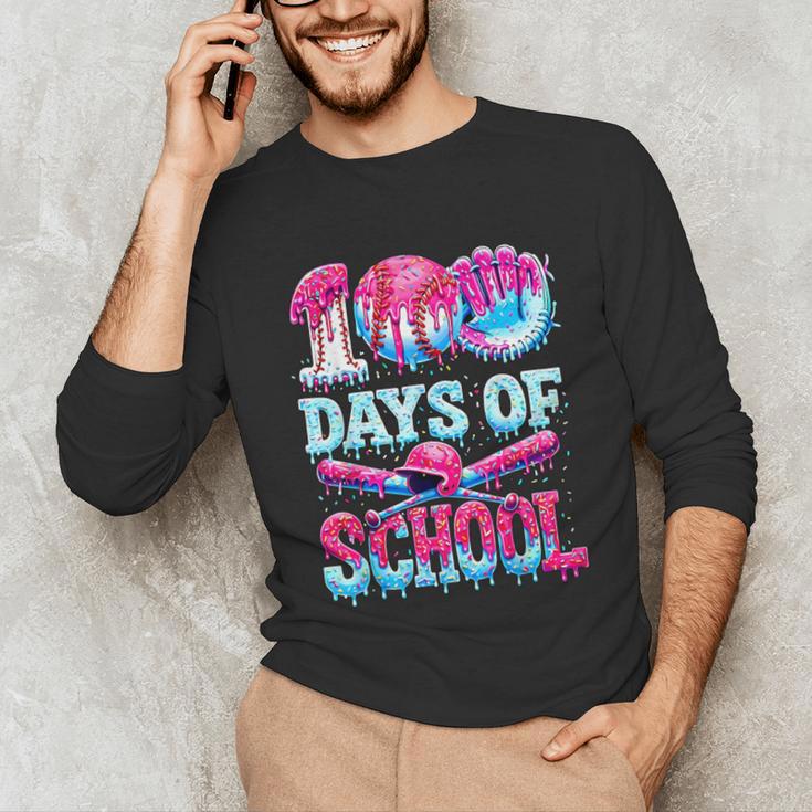 Survived 100 Days Of School Baseball Ice Cream Drip Boy Kids Unisex Long Sleeve T-Shirt Survived 100 Days Of School Baseball Ice Cream Drip Boy Kids Unisex Long Sleeve T-Shirt