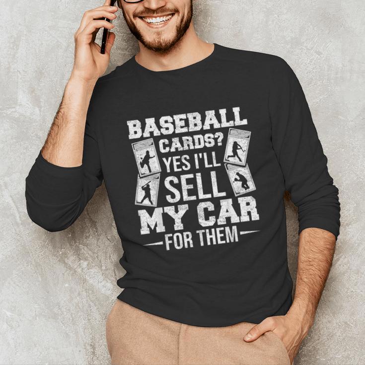 Trading Card Collector Cardboard Baseball Card Collector Unisex Long Sleeve T-Shirt