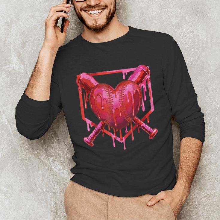 Valentines Day Baseball Red Heart Dab Boys Girls Kids Unisex Long Sleeve T-Shirt Valentines Day Baseball Red Heart Dab Boys Girls Kids Unisex Long Sleeve T-Shirt
