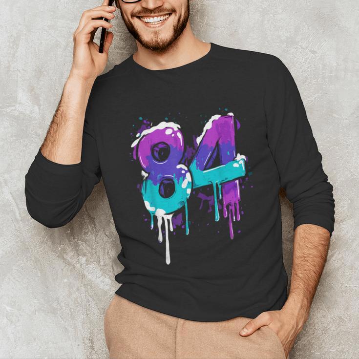 Vintage Baseball 84 Number Unisex Long Sleeve T-Shirt Vintage Baseball 84 Number Unisex Long Sleeve T-Shirt