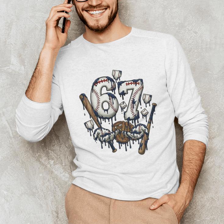 67 Baseball Six Seven Baseball 6 7 Kids Boys Girls Premium Tri-Blend Unisex Long Sleeve T-Shirt 67 Baseball Six Seven Baseball 6 7 Kids Boys Girls Premium Tri-Blend Unisex Long Sleeve T-Shirt