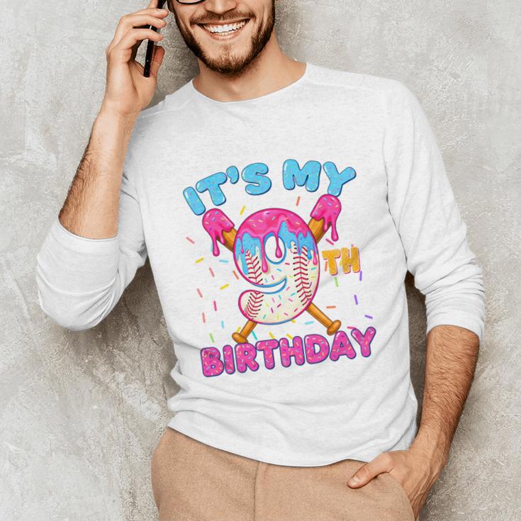 9th Birthday Baseball 9 Year Old Ice Cream Drip Boy Baseball Premium Tri-Blend Unisex Long Sleeve T-Shirt 9th Birthday Baseball 9 Year Old Ice Cream Drip Boy Baseball Premium Tri-Blend Unisex Long Sleeve T-Shirt