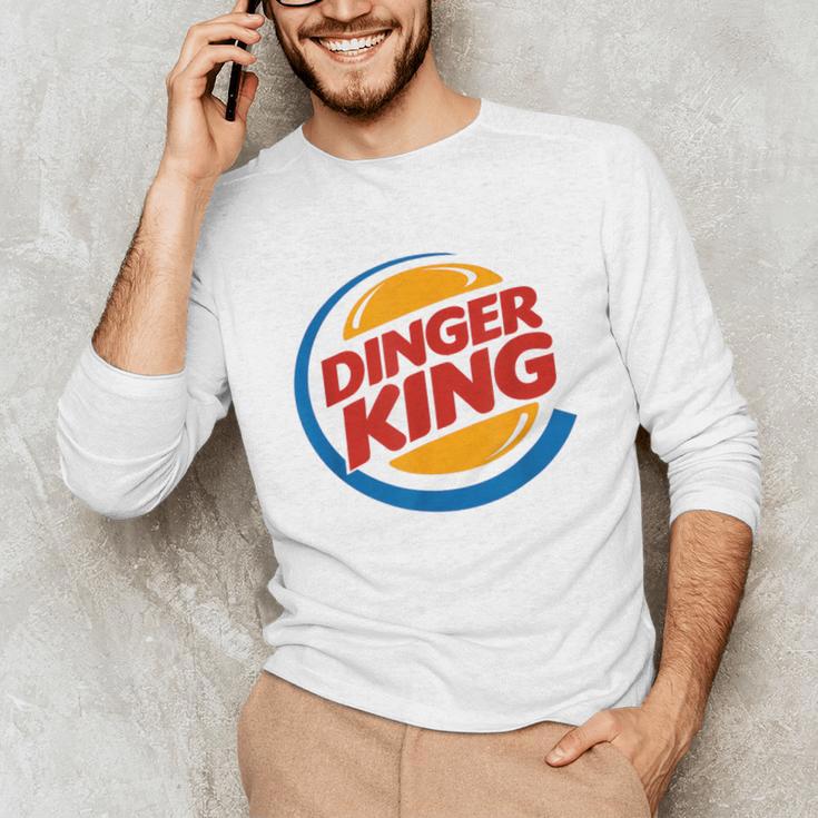 Baseball Dinger King Logo For Home Run Players And Fan Unisex Long Sleeve T-Shirt Baseball Dinger King Logo For Home Run Players And Fan Unisex Long Sleeve T-Shirt