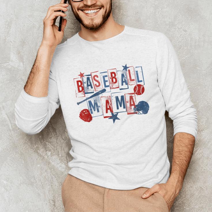 Baseball Mama Mom Mother Vintage Game Day Unisex Long Sleeve T-Shirt Baseball Mama Mom Mother Vintage Game Day Unisex Long Sleeve T-Shirt