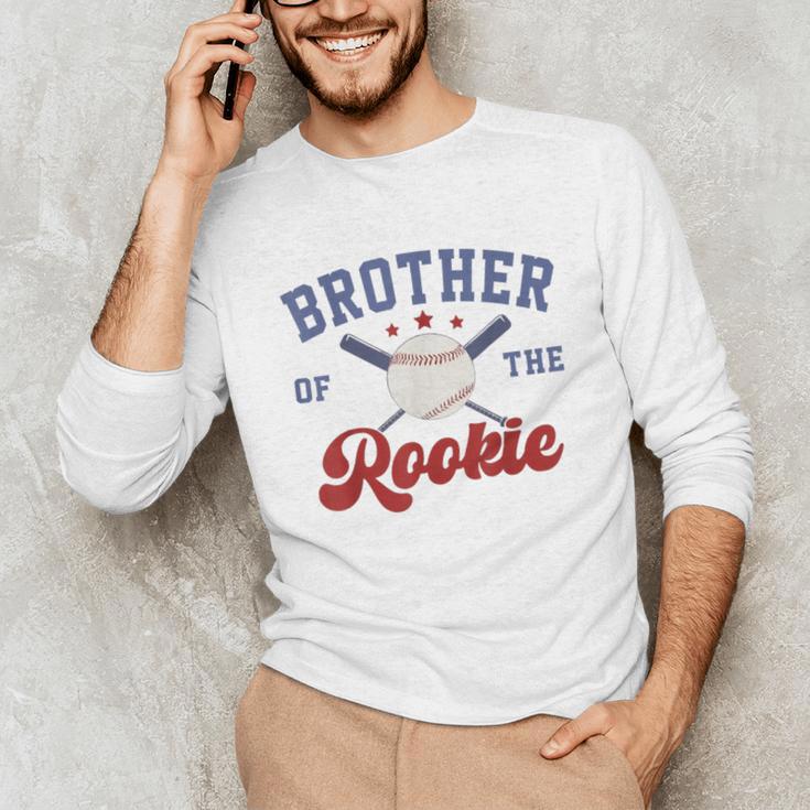Brother Of Rookie 1st Birthday Baseball Boy Family Matching Unisex Long Sleeve T-Shirt