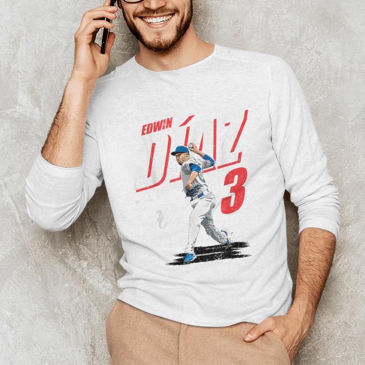 Edwin Diaz Los Angeles D Baseball Players MLBEDD204M Unisex Long Sleeve T-Shirt
