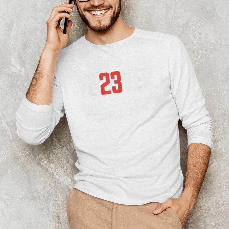 FO23VER Trendy Number 23 Baseball Team Sport For Women Men Unisex Long Sleeve T-Shirt FO23VER Trendy Number 23 Baseball Team Sport For Women Men Unisex Long Sleeve T-Shirt