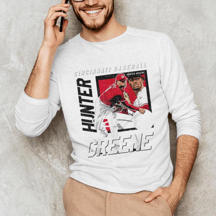 Hunter Greene Cincinnati MLB Baseball Players MLBHGR203M Unisex Long Sleeve T-Shirt