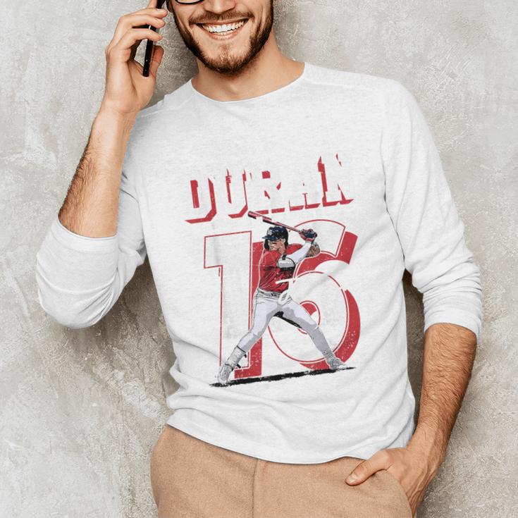 Jarren Duran Boston MLB Baseball Players MLBJDU201M Unisex Long Sleeve T-Shirt Jarren Duran Boston MLB Baseball Players MLBJDU201M Unisex Long Sleeve T-Shirt