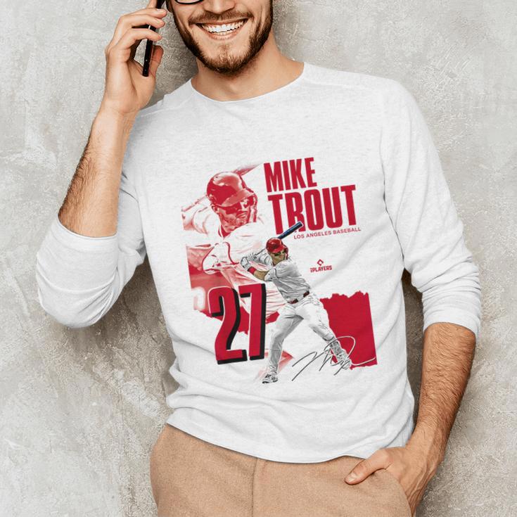 Mike Trout Los Angeles A MLB Baseball Players MLBMTR304N Unisex Long Sleeve T-Shirt Mike Trout Los Angeles A MLB Baseball Players MLBMTR304N Unisex Long Sleeve T-Shirt