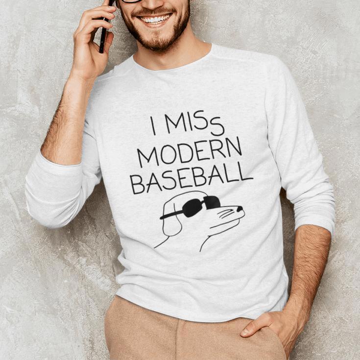 I Miss Modern Baseball Vintage Baseball Meme Tee Unisex Long Sleeve T-Shirt