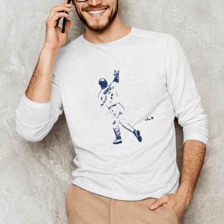 Philly Bedlam Bedlam At The Bank Philadelphia Baseball Premium Tri-Blend Unisex Long Sleeve T-Shirt