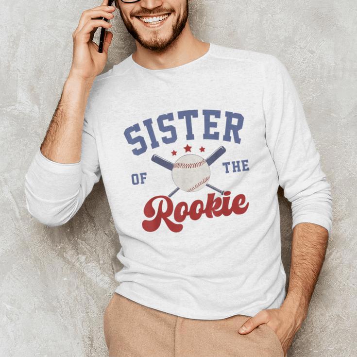 Sister Of Rookie 1st Birthday Baseball Boy Family Matching Unisex Long Sleeve T-Shirt Sister Of Rookie 1st Birthday Baseball Boy Family Matching Unisex Long Sleeve T-Shirt