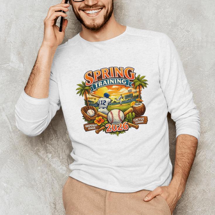 Spring Training 2026 Baseball Vintage Sunset Premium Tri-Blend Unisex Long Sleeve T-Shirt