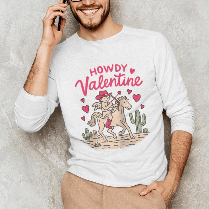 Valentine’s Day Western Life Cowboys Cupid Howdy Valentine Raglan Baseball Tee Unisex Long Sleeve T-Shirt Valentine’s Day Western Life Cowboys Cupid Howdy Valentine Raglan Baseball Tee Unisex Long Sleeve T-Shirt