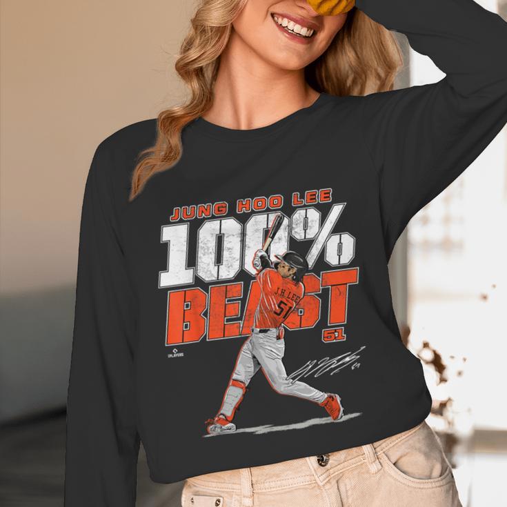 100 Beast Jung Hoo Lee San Francisco Baseball MLBPA Unisex Long Sleeve T-Shirt 100 Beast Jung Hoo Lee San Francisco Baseball MLBPA Unisex Long Sleeve T-Shirt