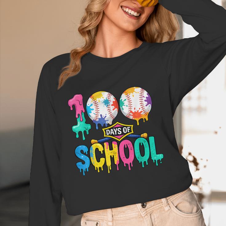 100 Days Of School Baseball Boys Kids Colorful 100th Day Unisex Long Sleeve T-Shirt 100 Days Of School Baseball Boys Kids Colorful 100th Day Unisex Long Sleeve T-Shirt