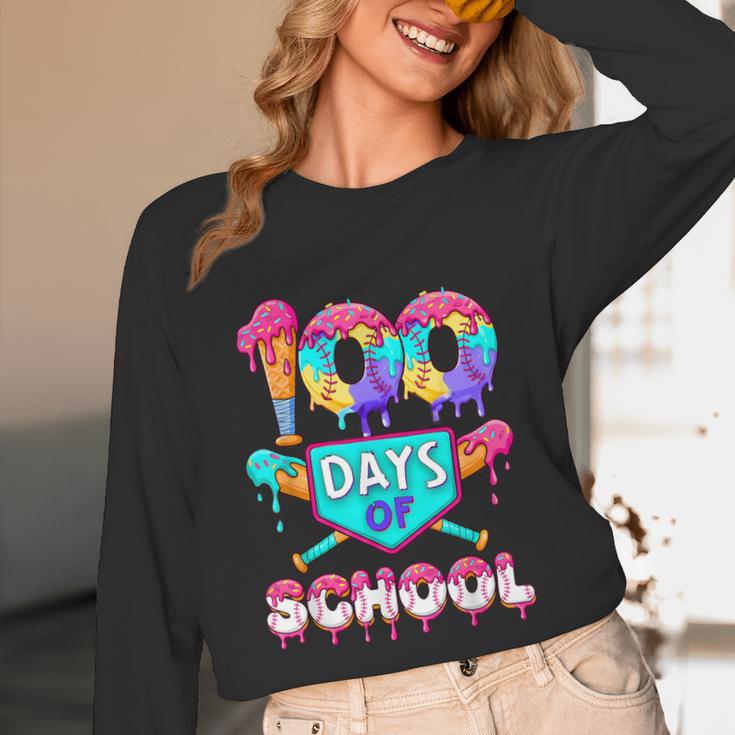 100 Days Of School Baseball Boys Kids Unisex Long Sleeve T-Shirt 100 Days Of School Baseball Boys Kids Unisex Long Sleeve T-Shirt