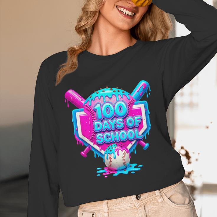 100 Days Of School Baseball Drip 100 Days For Boys And Kids Unisex Long Sleeve T-Shirt 100 Days Of School Baseball Drip 100 Days For Boys And Kids Unisex Long Sleeve T-Shirt
