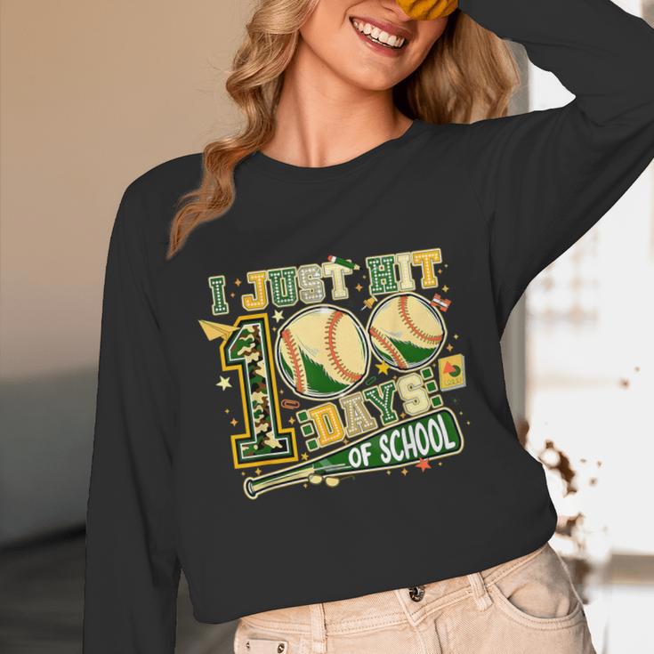 100 Days Of School Baseball I Just Hit 100 Days Boy COUNSELO Unisex Long Sleeve T-Shirt