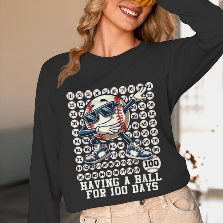 100 Days Of School Boys Dabbing Baseball 100th Day Of School Unisex Long Sleeve T-Shirt 100 Days Of School Boys Dabbing Baseball 100th Day Of School Unisex Long Sleeve T-Shirt