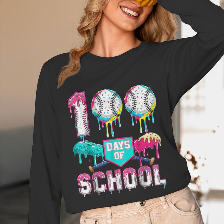 100 Days Of School Boys Kids 100th Day Of School Baseball Unisex Long Sleeve T-Shirt 100 Days Of School Boys Kids 100th Day Of School Baseball Unisex Long Sleeve T-Shirt