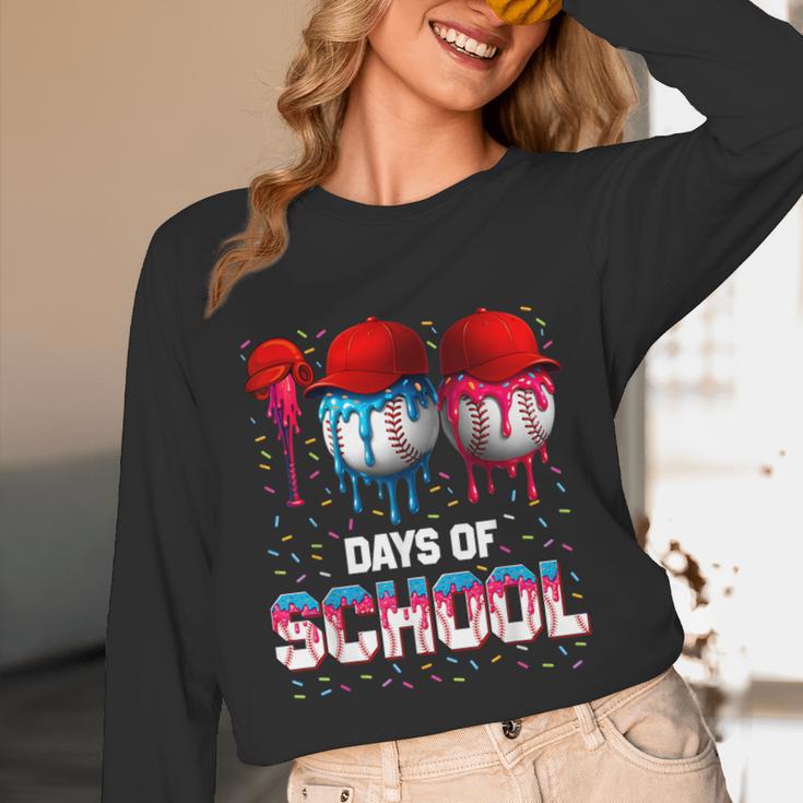 100 Days Of School Dripping Baseball 100th Day Teacher Boy Unisex Long Sleeve T-Shirt 100 Days Of School Dripping Baseball 100th Day Teacher Boy Unisex Long Sleeve T-Shirt