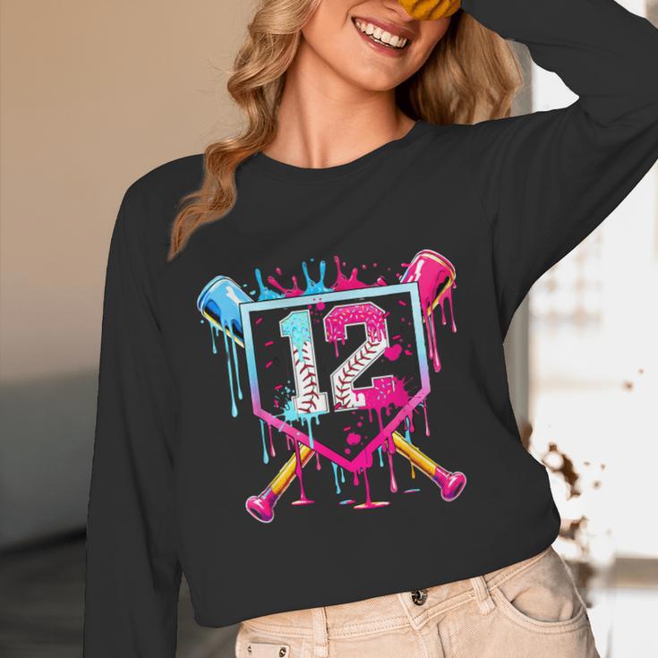 12th Birthday Boys Baseball Ice Cream Drip Boys Baseball Unisex Long Sleeve T-Shirt 12th Birthday Boys Baseball Ice Cream Drip Boys Baseball Unisex Long Sleeve T-Shirt