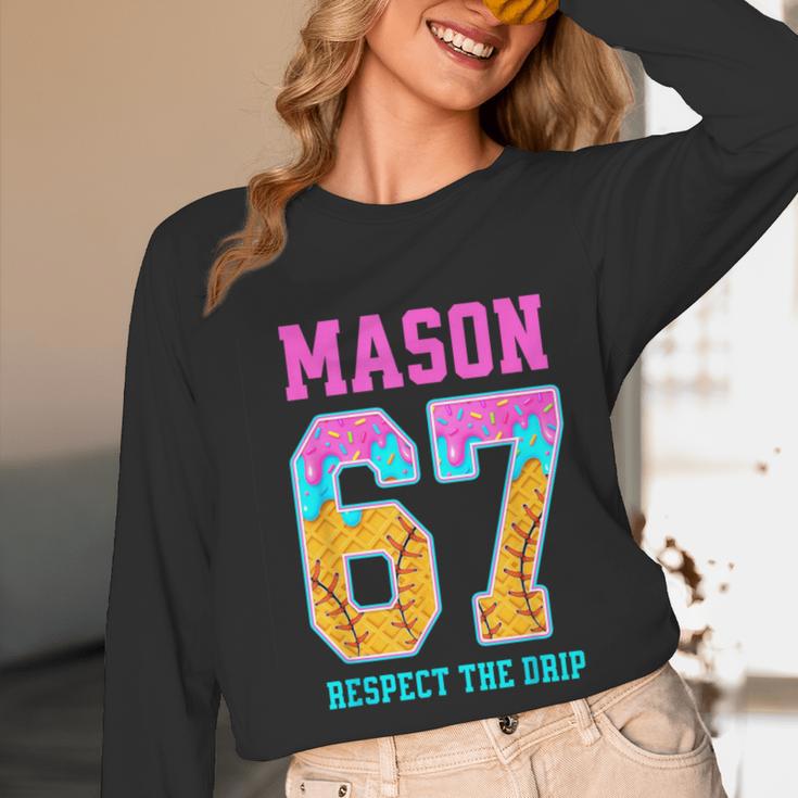 6 7 Mason Baseball Drip Unisex Long Sleeve T-Shirt 6 7 Mason Baseball Drip Unisex Long Sleeve T-Shirt