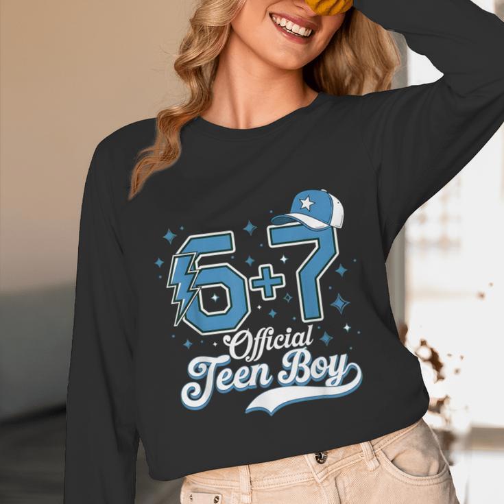 6 7 Meme Official Teenager 13th Birthday Baseball Boy Unisex Long Sleeve T-Shirt 6 7 Meme Official Teenager 13th Birthday Baseball Boy Unisex Long Sleeve T-Shirt