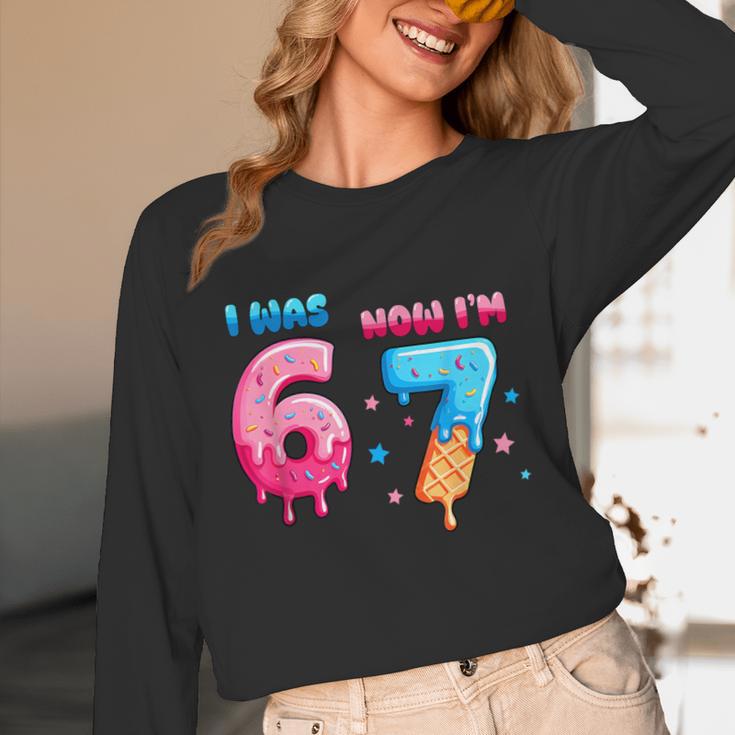 I Was 6 Now I'm 7 Birthday Baseball Drip For Boys Kid Unisex Long Sleeve T-Shirt I Was 6 Now I'm 7 Birthday Baseball Drip For Boys Kid Unisex Long Sleeve T-Shirt
