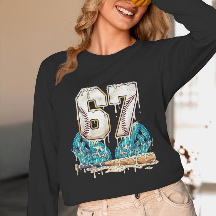 67 Baseball Drip Boys Youth Kids 6-7 Ice Cream Dripping 6 7 Unisex Long Sleeve T-Shirt 67 Baseball Drip Boys Youth Kids 6-7 Ice Cream Dripping 6 7 Unisex Long Sleeve T-Shirt