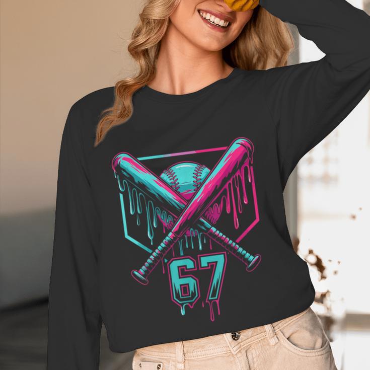 67 Baseball Drip Six Seven Gen Alpha Slag Unisex Long Sleeve T-Shirt 67 Baseball Drip Six Seven Gen Alpha Slag Unisex Long Sleeve T-Shirt