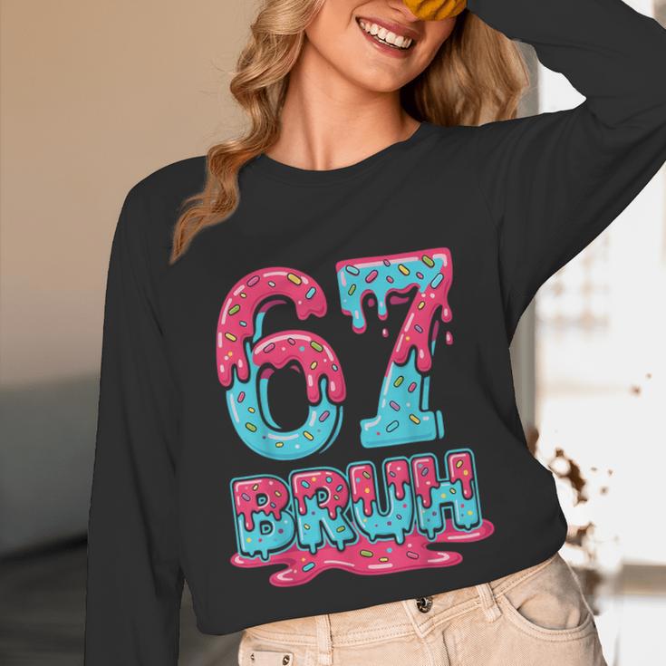 67 Ice Cream Drip Baseball For Men Women Kids Unisex Long Sleeve T-Shirt 67 Ice Cream Drip Baseball For Men Women Kids Unisex Long Sleeve T-Shirt