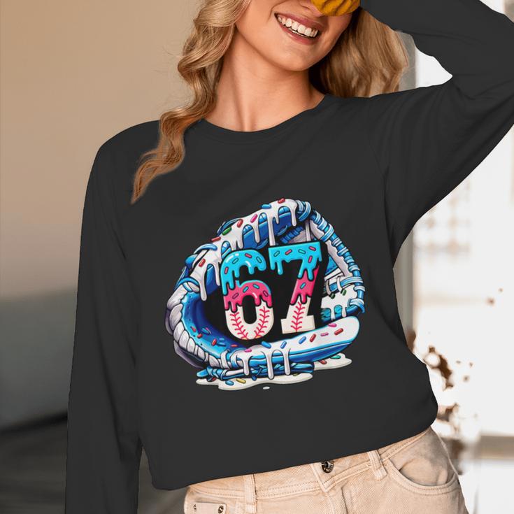 67 Meme Slang Baseball Glove Drip Ice Cream Six Seven 6 7 Unisex Long Sleeve T-Shirt 67 Meme Slang Baseball Glove Drip Ice Cream Six Seven 6 7 Unisex Long Sleeve T-Shirt