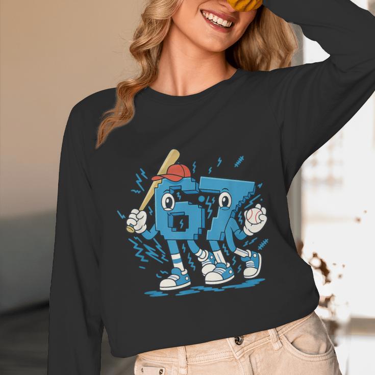 67 Six Seven 6-7 Italian Brainrot Kids Baseball Unisex Long Sleeve T-Shirt 67 Six Seven 6-7 Italian Brainrot Kids Baseball Unisex Long Sleeve T-Shirt