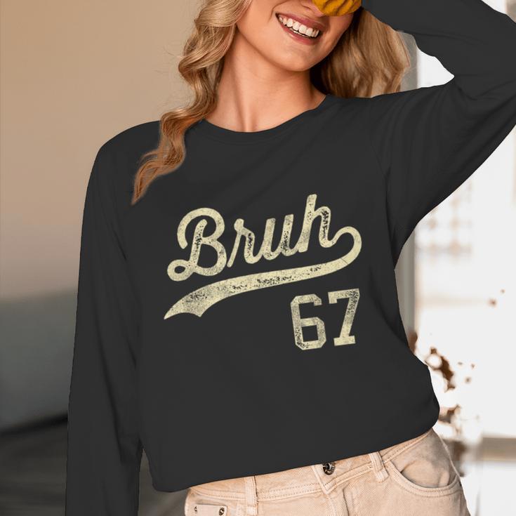 67 Six Seven Bruh Meme Baseball Style Vintage Unisex Long Sleeve T-Shirt 67 Six Seven Bruh Meme Baseball Style Vintage Unisex Long Sleeve T-Shirt