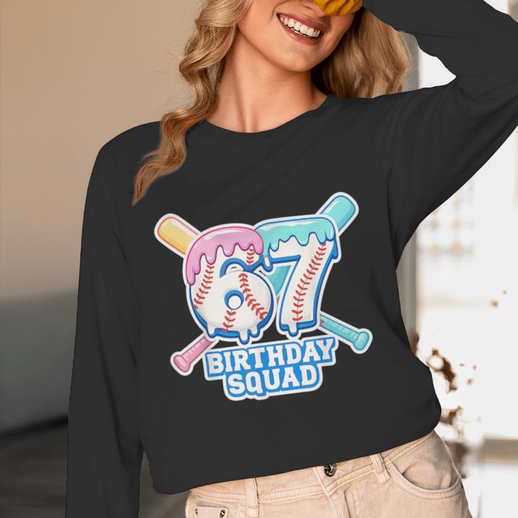 67th Birthday Squad Baseball Ice Cream Drip Birthday Squad Unisex Long Sleeve T-Shirt 67th Birthday Squad Baseball Ice Cream Drip Birthday Squad Unisex Long Sleeve T-Shirt