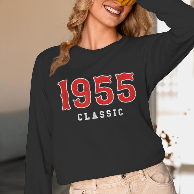 70 Year Old 1955 Classic Baseball Fan 70th Birthday Unisex Long Sleeve T-Shirt