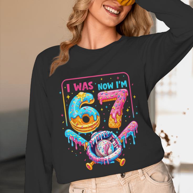 7th Birthday Boys I Was 6 Now I'm 7 Baseball Ice Cream Drip Unisex Long Sleeve T-Shirt 7th Birthday Boys I Was 6 Now I'm 7 Baseball Ice Cream Drip Unisex Long Sleeve T-Shirt