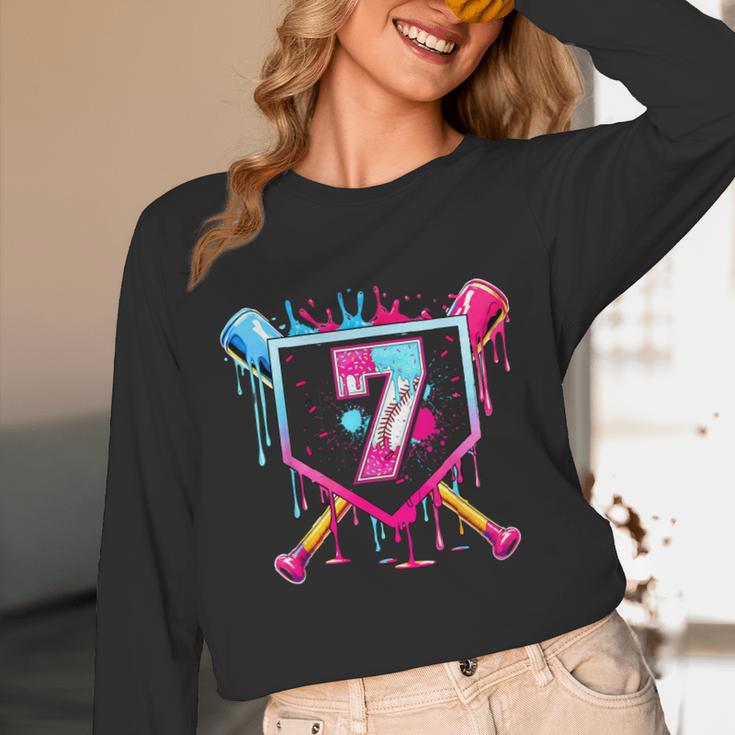 7th Birthday Boys Baseball Ice Cream Drip Boys Baseball Unisex Long Sleeve T-Shirt 7th Birthday Boys Baseball Ice Cream Drip Boys Baseball Unisex Long Sleeve T-Shirt