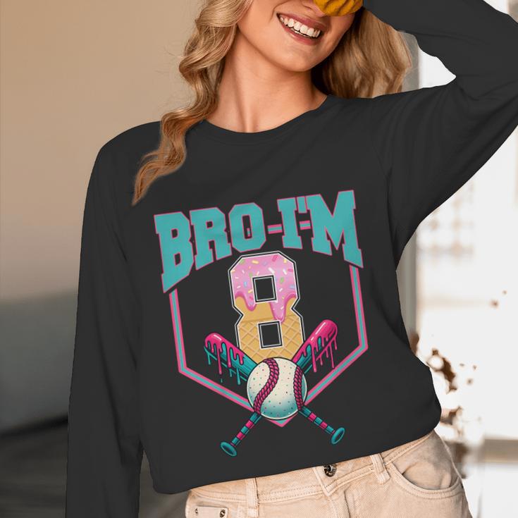 8th Birthday Boy Bro I'm 8 Years Old Baseball Theme Unisex Long Sleeve T-Shirt 8th Birthday Boy Bro I'm 8 Years Old Baseball Theme Unisex Long Sleeve T-Shirt