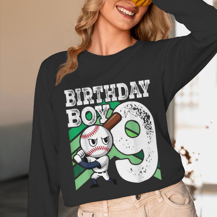 9th Birthday Baseball Birthday Party 9th Birthday Boy Unisex Long Sleeve T-Shirt 9th Birthday Baseball Birthday Party 9th Birthday Boy Unisex Long Sleeve T-Shirt