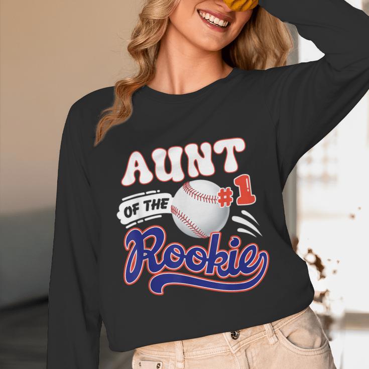 Aunt Rookie Of Year 1st Birthday Baseball Theme Matching Unisex Long Sleeve T-Shirt Aunt Rookie Of Year 1st Birthday Baseball Theme Matching Unisex Long Sleeve T-Shirt
