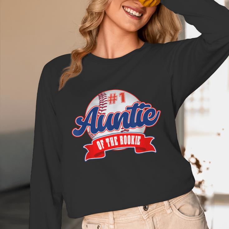 Auntie Rookie Of Year 1st Birthday Baseball Theme Matching Unisex Long Sleeve T-Shirt Auntie Rookie Of Year 1st Birthday Baseball Theme Matching Unisex Long Sleeve T-Shirt