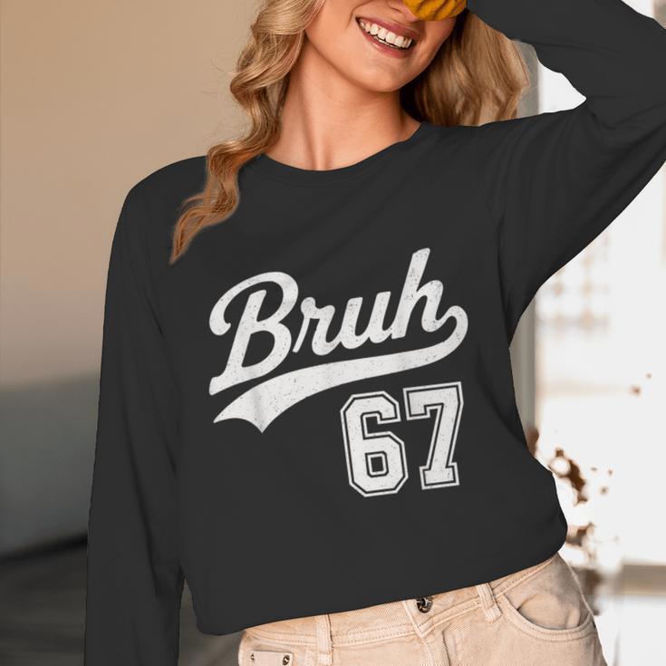 Baseball 6 7 Bruh Number 67 Six Seven Meme Boys Kids Unisex Long Sleeve T-Shirt Baseball 6 7 Bruh Number 67 Six Seven Meme Boys Kids Unisex Long Sleeve T-Shirt