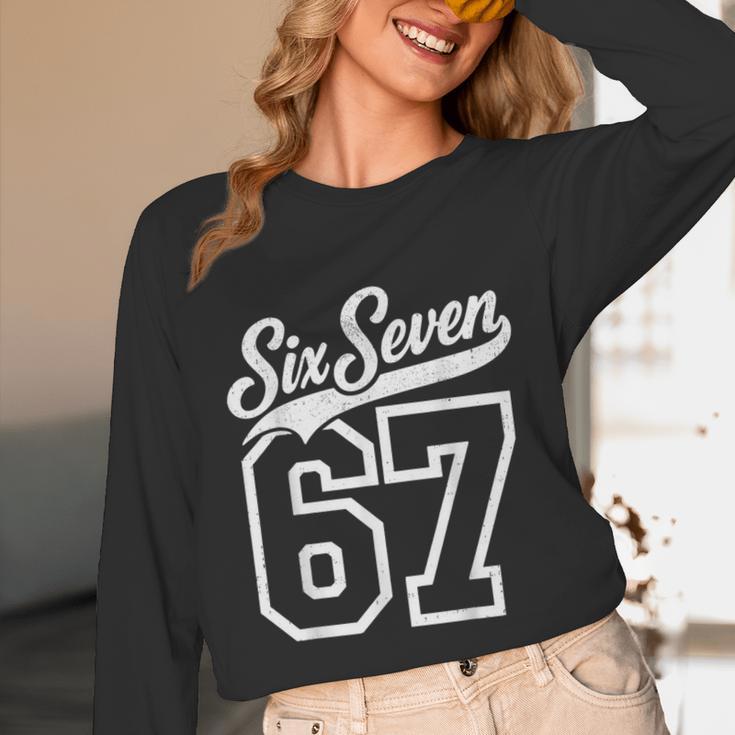 Baseball 6 7 Number 67 Six Seven Meme Boys Youth Kids Unisex Long Sleeve T-Shirt Baseball 6 7 Number 67 Six Seven Meme Boys Youth Kids Unisex Long Sleeve T-Shirt