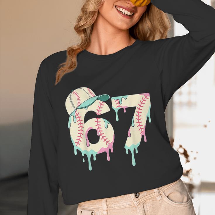 Baseball 67 Drip Six Seven Baseball Dripping Boys Kids Unisex Long Sleeve T-Shirt Baseball 67 Drip Six Seven Baseball Dripping Boys Kids Unisex Long Sleeve T-Shirt