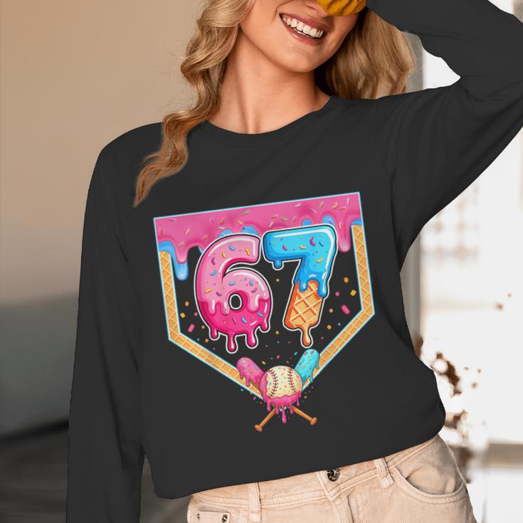Baseball 67 Six Seven Meme Drip 6 7 Boys Girl Kids Unisex Long Sleeve T-Shirt Baseball 67 Six Seven Meme Drip 6 7 Boys Girl Kids Unisex Long Sleeve T-Shirt